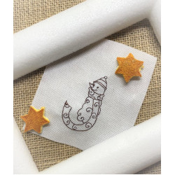 Stickdatei - Schneemann Alphabet Buchstabe J